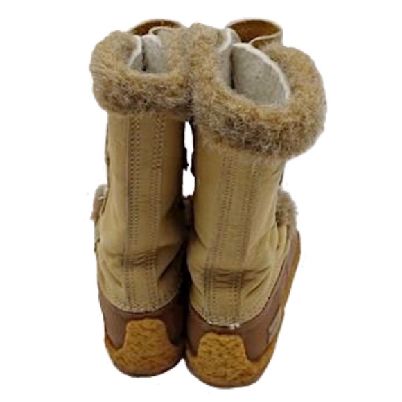 Vintage Sorel Nanook Leather Fur Winter Snow Boots, Sz 8 - Picture 7 of 12